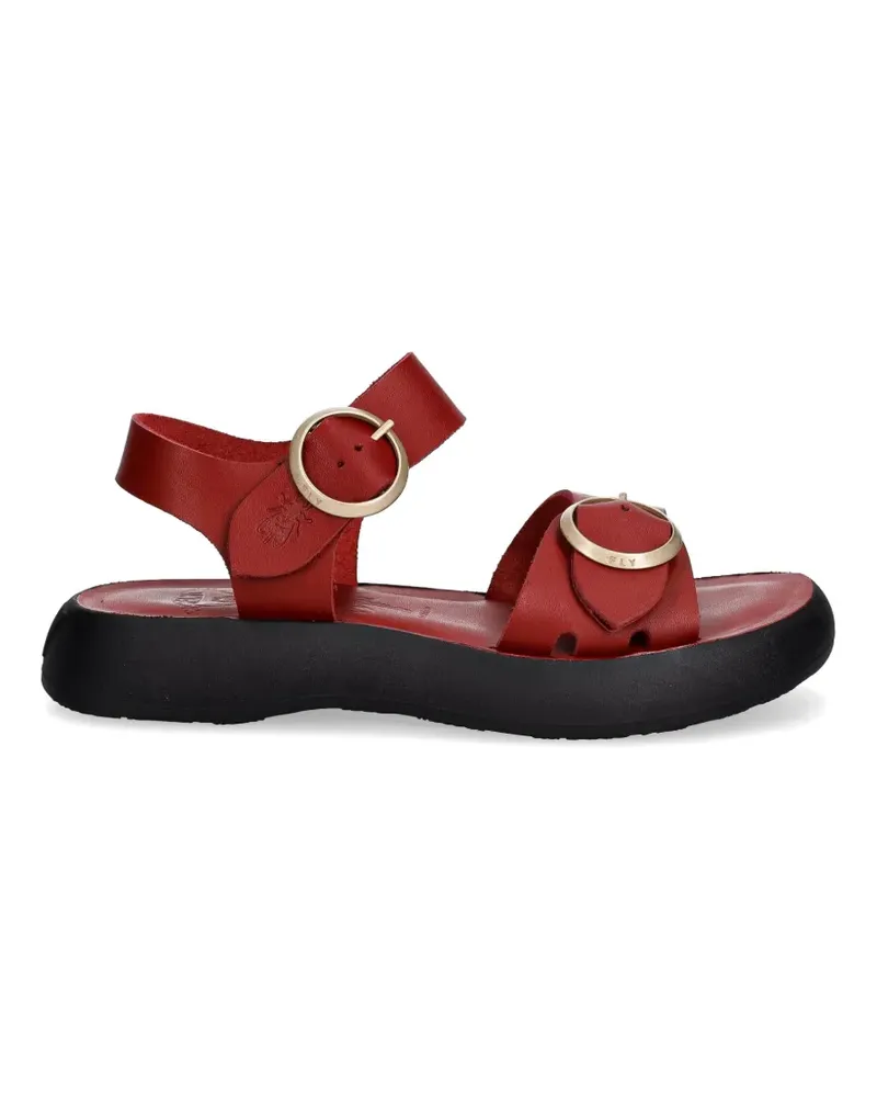 Fly London buckle-fastening leather sandals - Rot Rot
