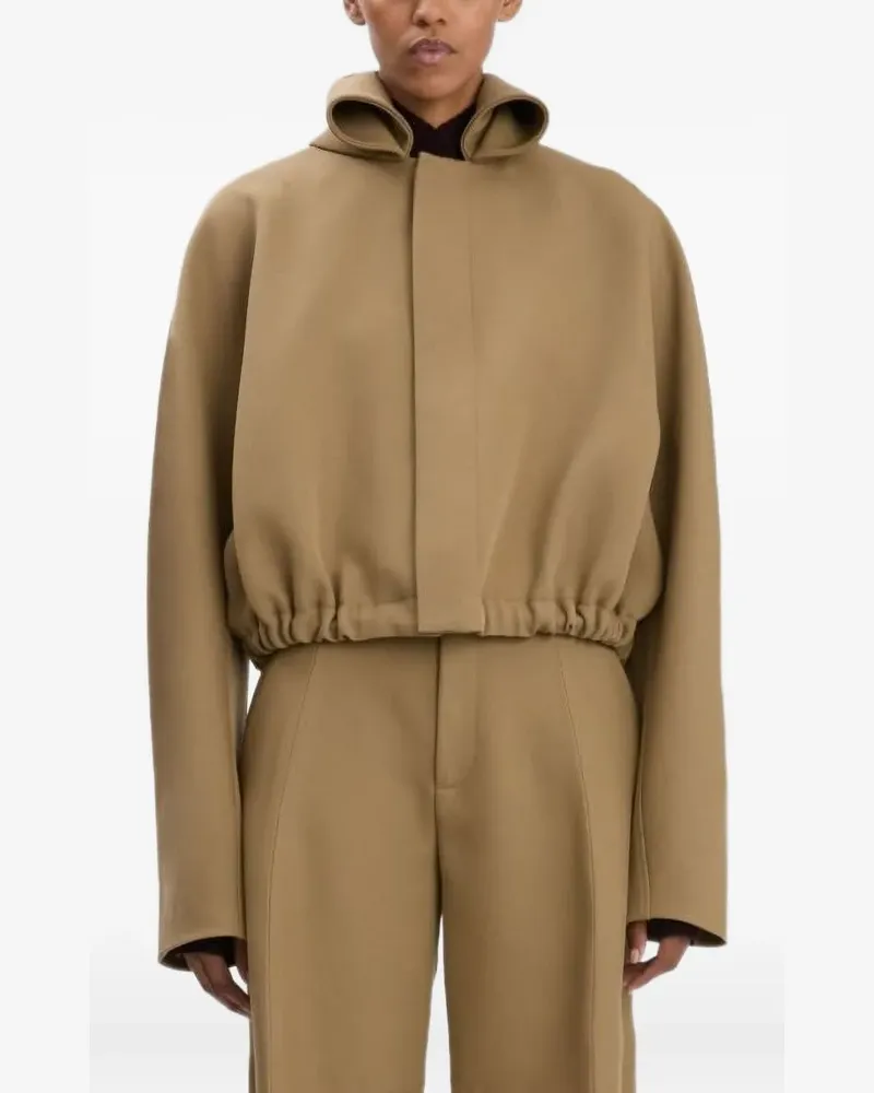 Victoria Beckham hooded drawstring jacket - Nude Nude
