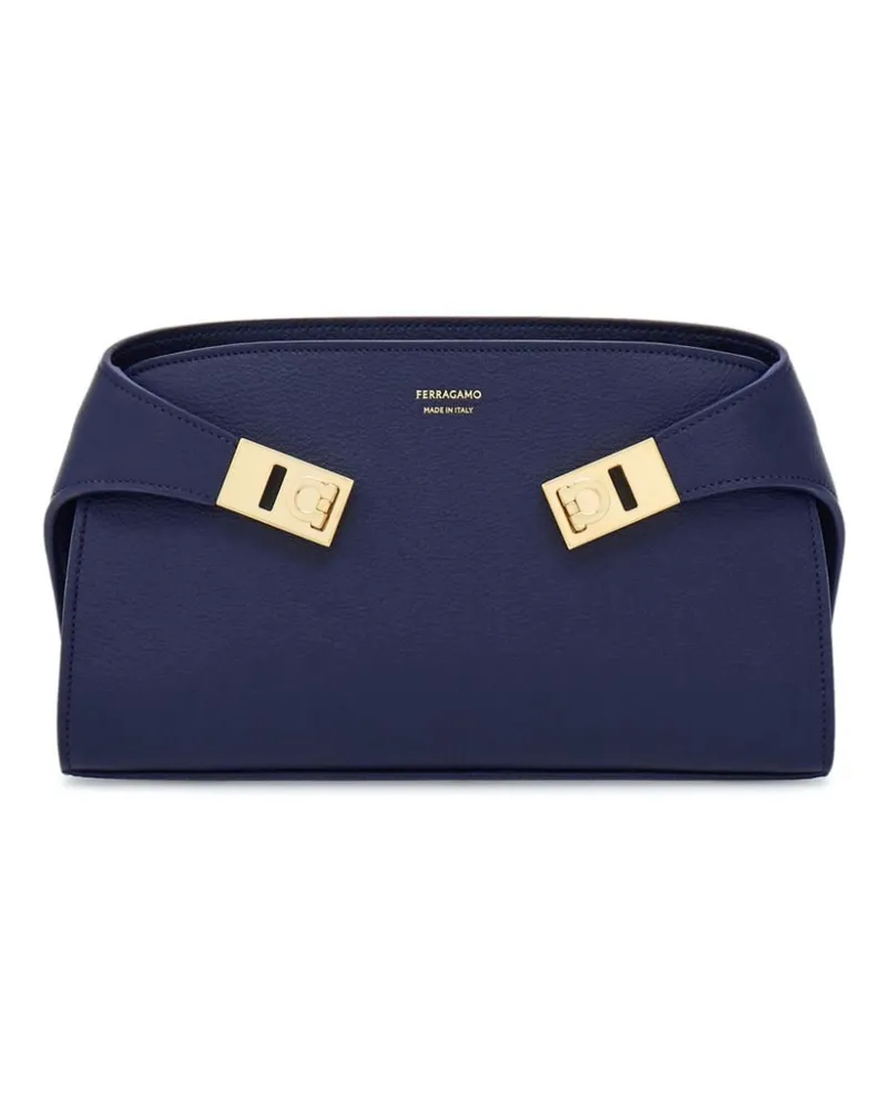 Ferragamo Mini Hug Umhängetasche Blau