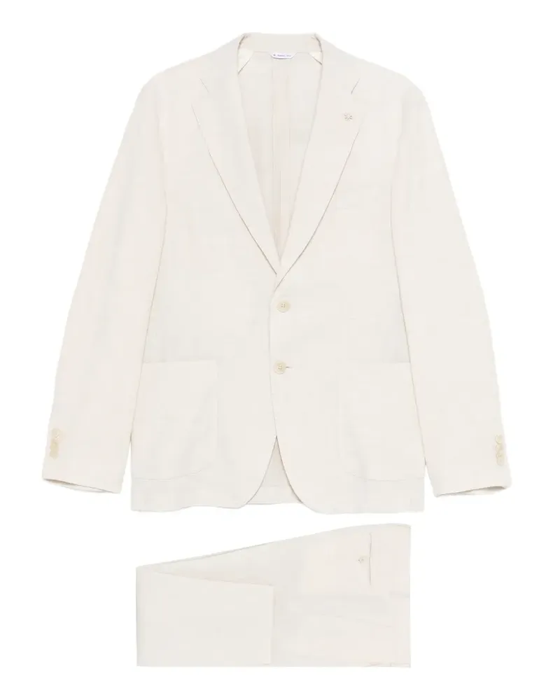 Manuel Ritz button-up single-breasted suit - Nude Nude