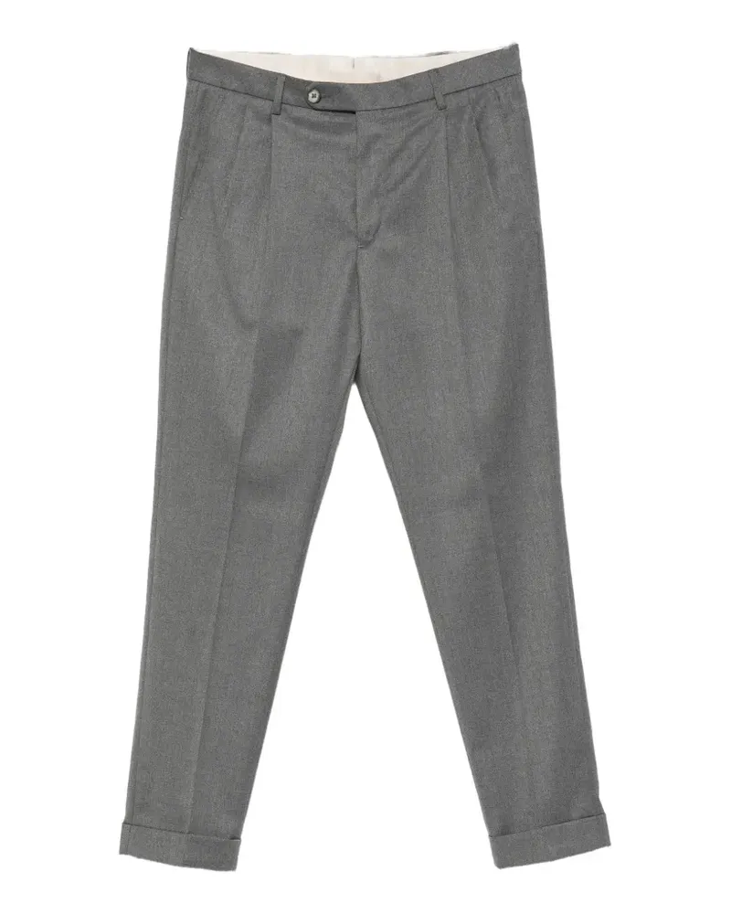 GTA Luca pleated turn-up trousers - Grau Grau