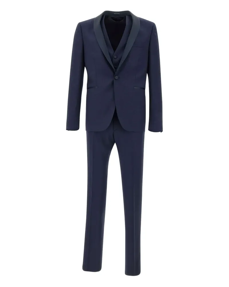 Tagliatore Smoking mit Schalkragen - Blau Blau