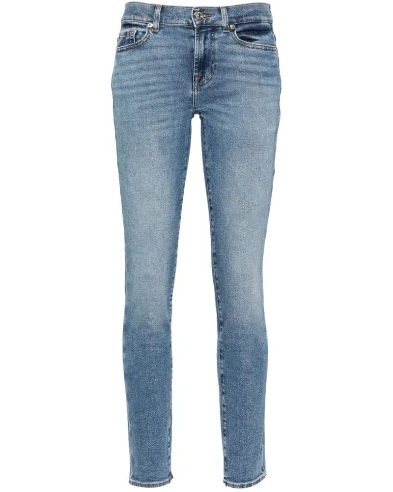 7 for all mankind Roxanne Skinny-Jeans Blau