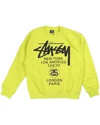 Stüssy logo-print sweatshirt Gelb