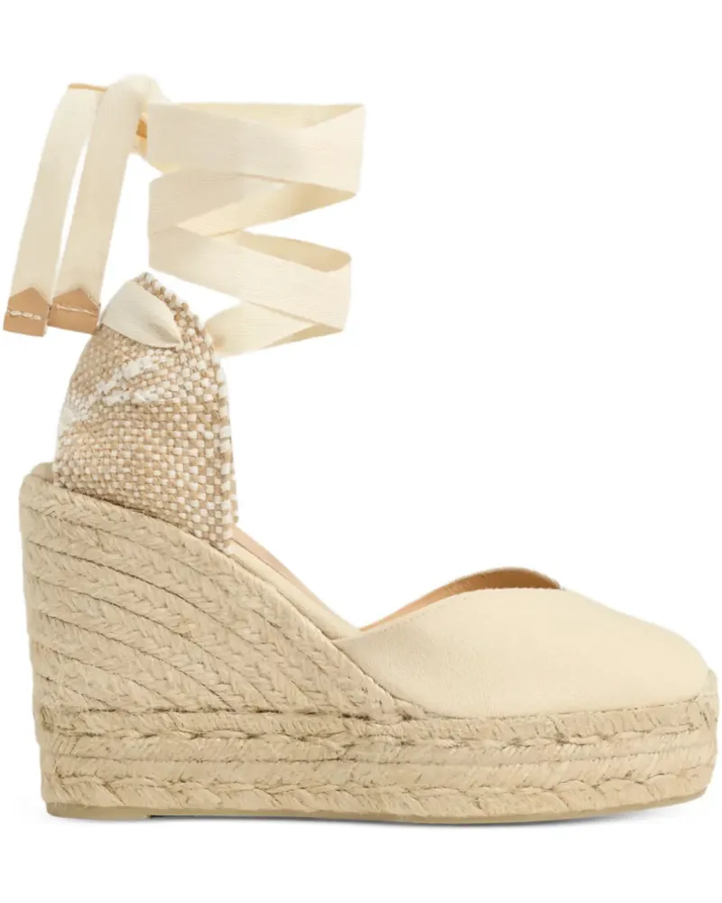 Castañer Chiara Wedge-Espadrilles mit Plateau - Nude Nude