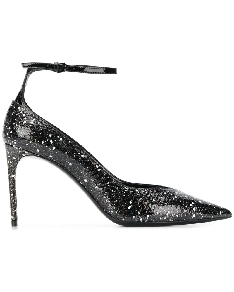 Saint Laurent Pumps mit Print - Schwarz Schwarz