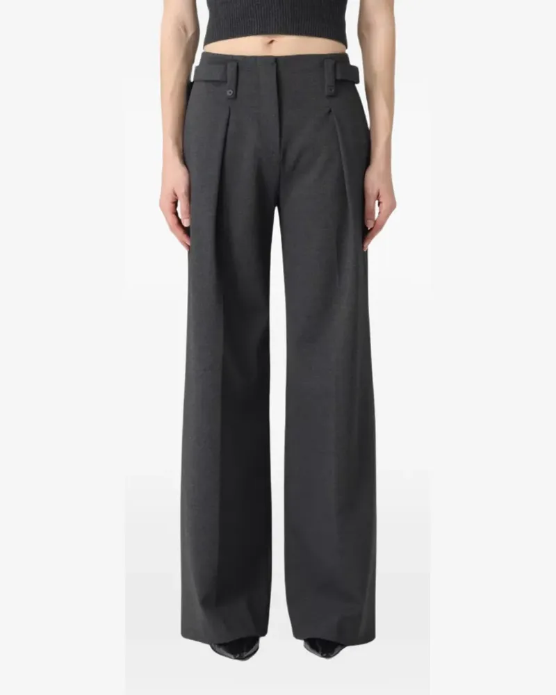 Semicouture pleated trousers - Grau Grau