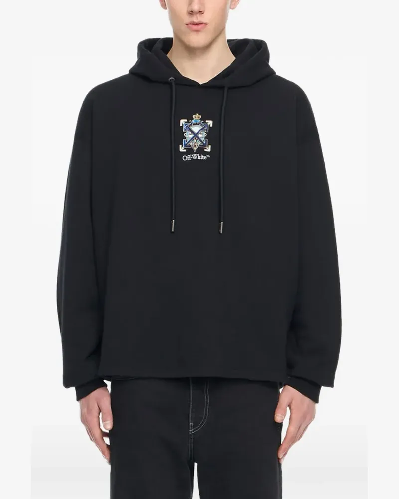 OFF-WHITE Jewel Arrow cotton hoodie - Schwarz Schwarz
