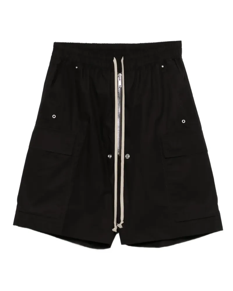 Rick Owens zip-detail cargo shorts - Schwarz Schwarz
