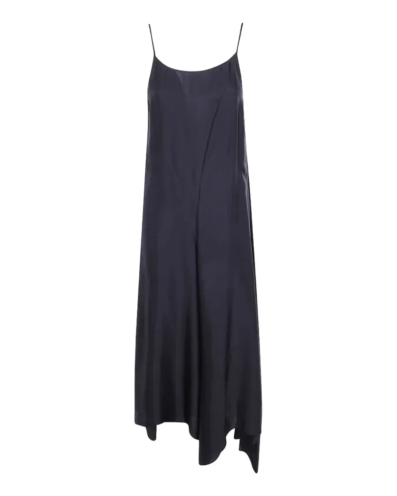 Uma Wang asymmetric satin-finish dress - Schwarz Schwarz