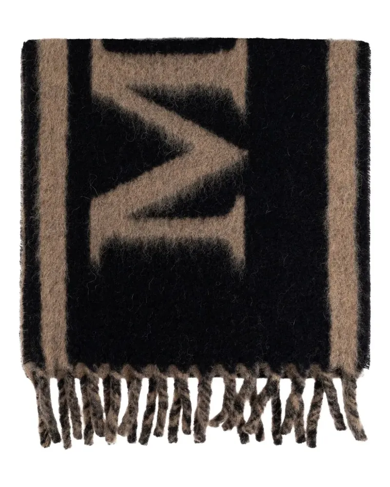 Alexander McQueen Schal mit Logo-Verzierung - Schwarz Schwarz