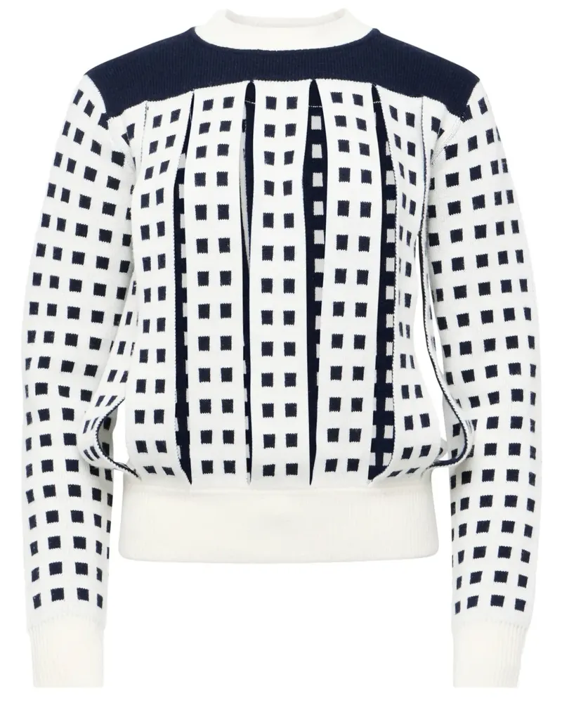 J.W.Anderson Pullover aus Jacquard - Weiß Weiß