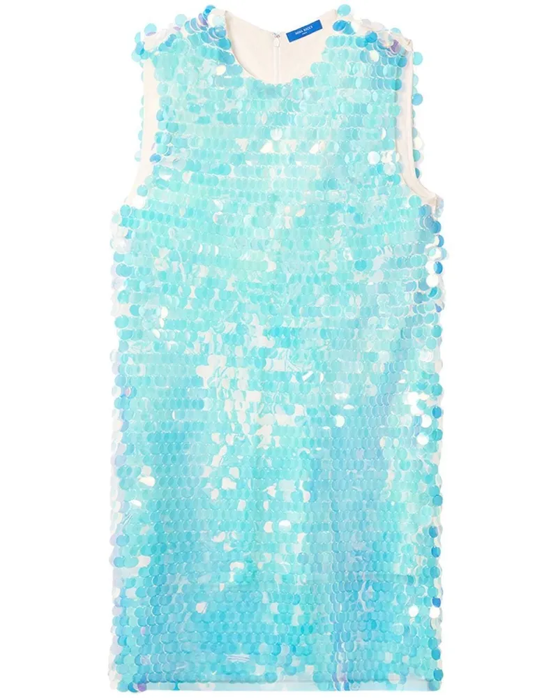 Nina Ricci Kleid mit Pailletten - Blau Blau