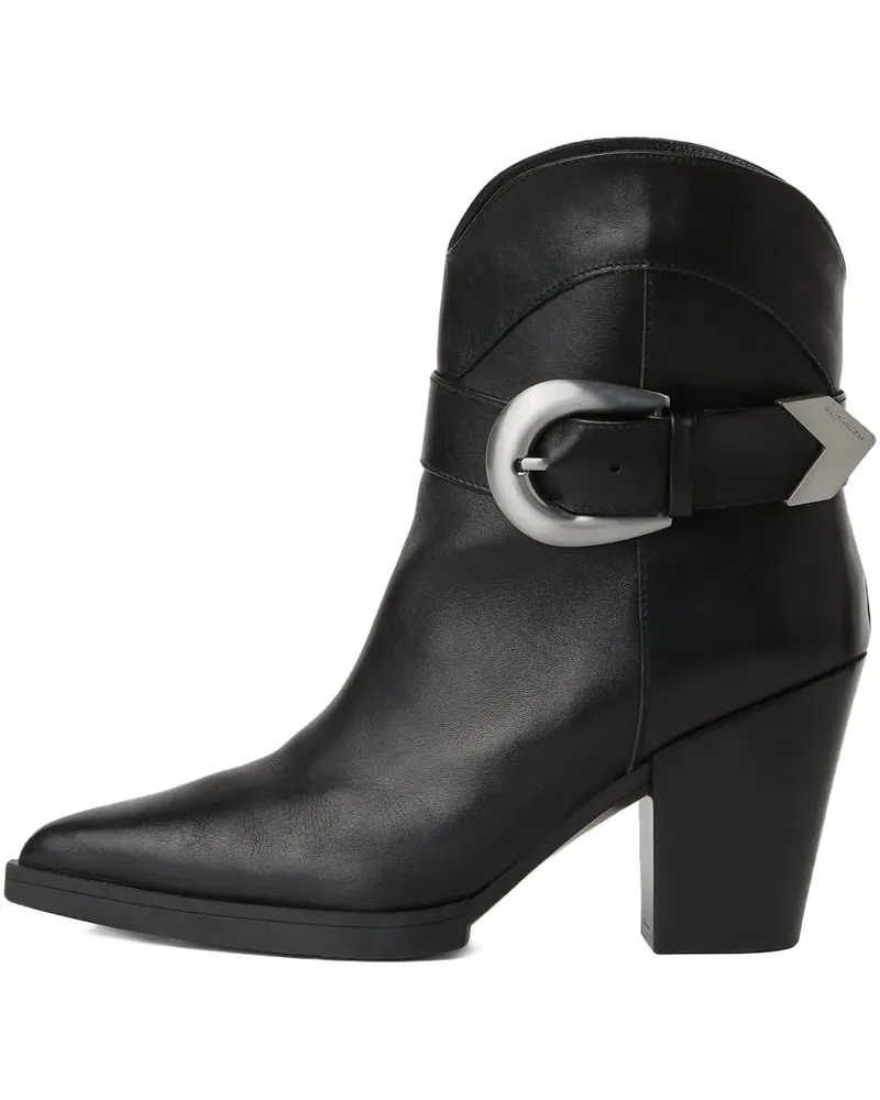 Karl Lagerfeld Spitze Kowboy Stiefel mit Schnalle - Schwarz Schwarz