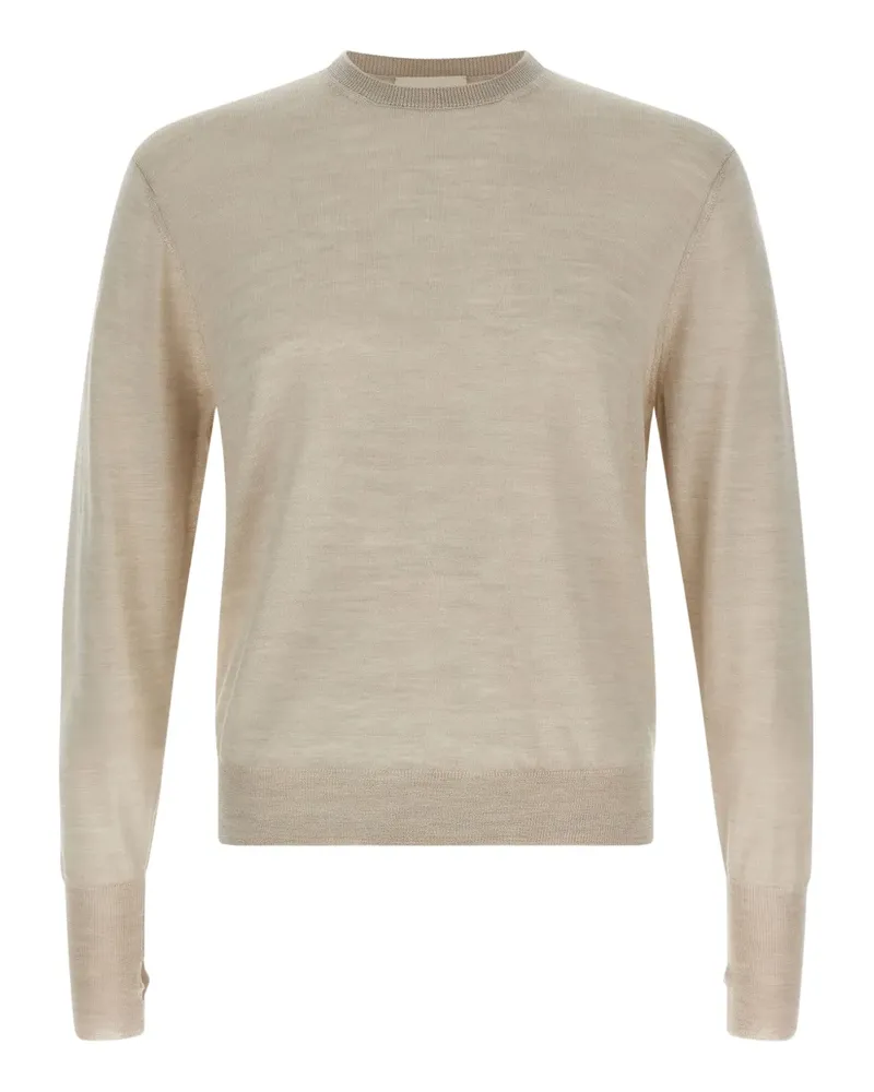 MA'RY'YA Rundhals-Pullover mit Umschlag - Nude Nude