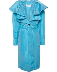 Viktor & Rolf Taft-Trenchcoat Blau