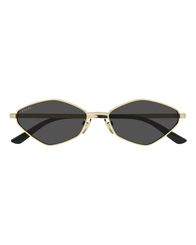Gucci geometric-frame sunglasses - Gold Gold