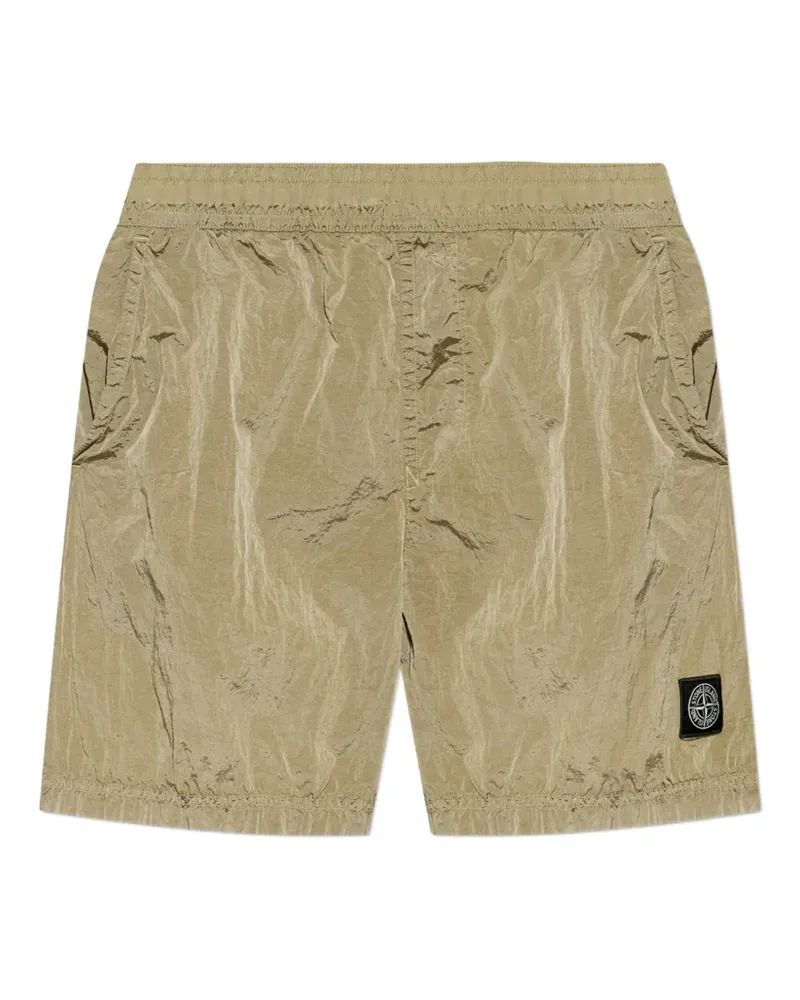 Stone Island logo-patch shorts - Grün Grün