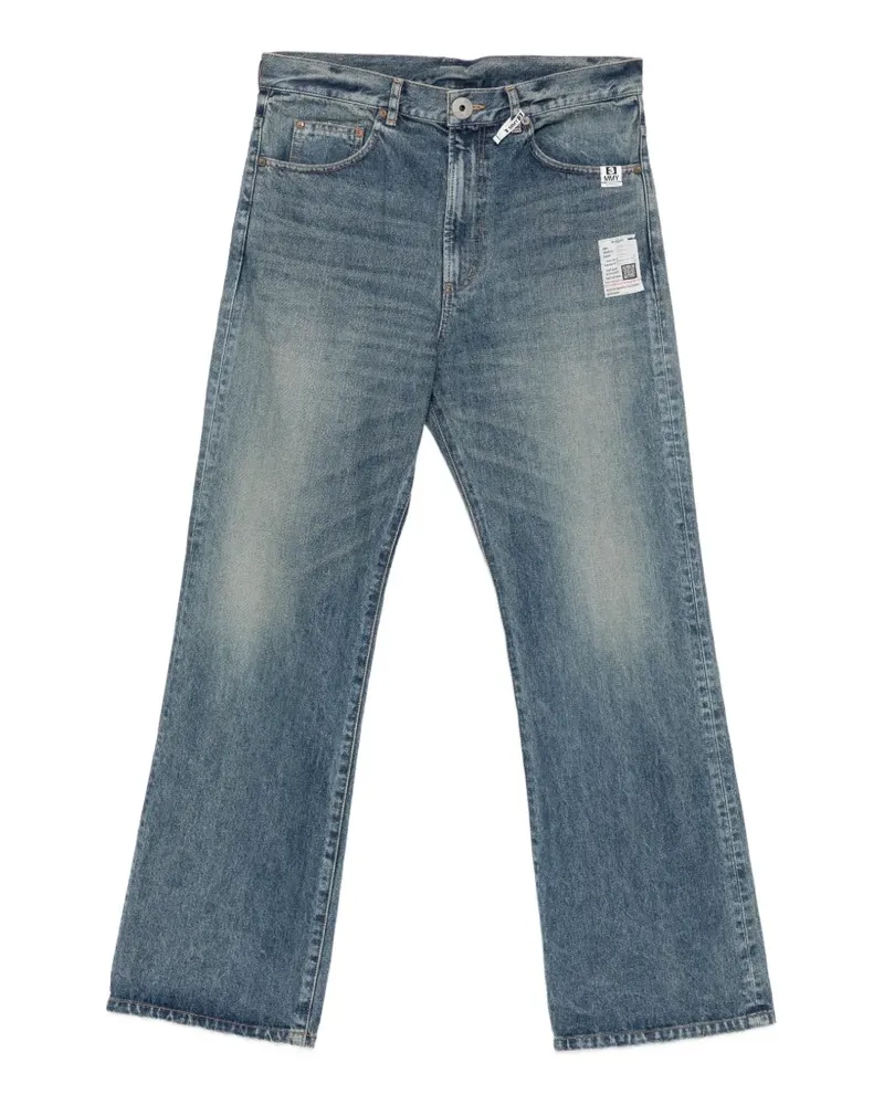 MIHARAYASUHIRO faded patchwork jeans - Blau Blau