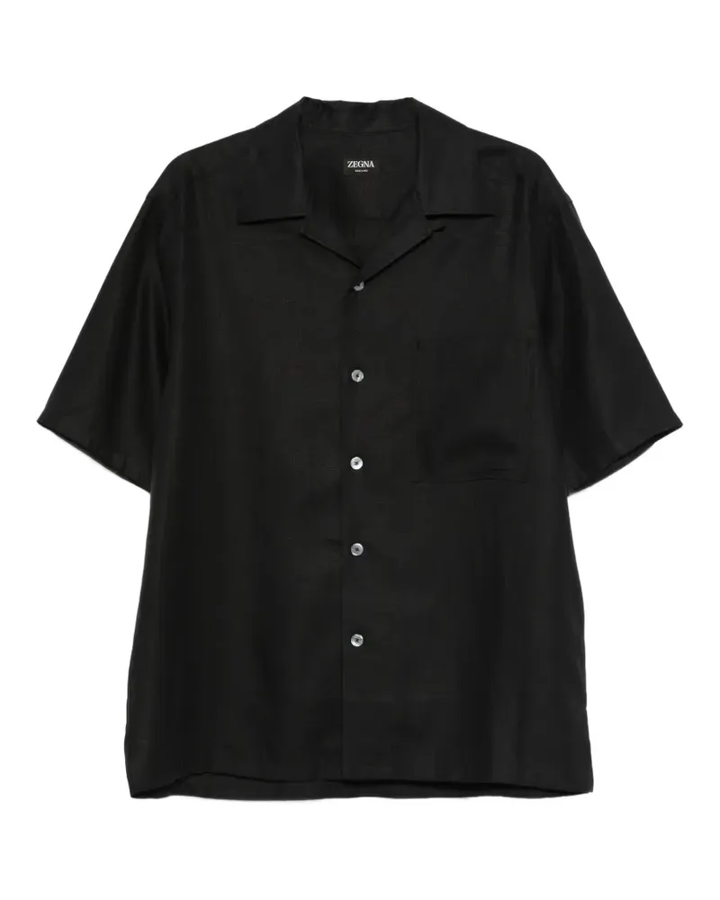 Ermenegildo Zegna chest-pocket shirt - Schwarz Schwarz