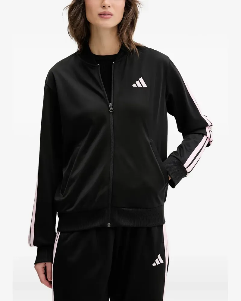 adidas side-stripe tracksuit set - Schwarz Schwarz
