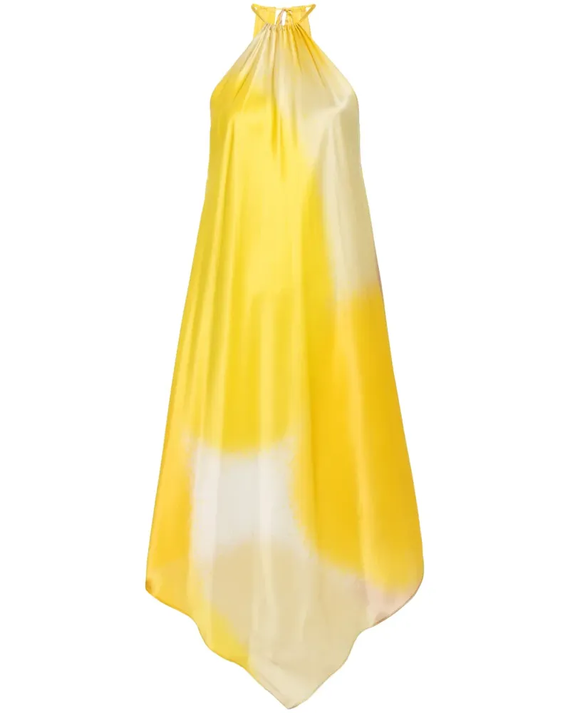 Gianluca Capannolo Isabelle Seidenkleid - Gelb Gelb