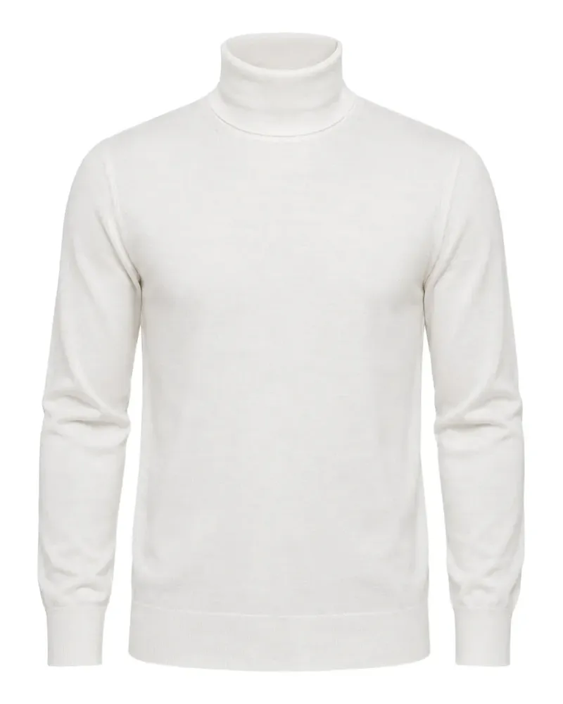 Paolo Pecora Milano Pullover mit Rollkragen - Weiß Weiß