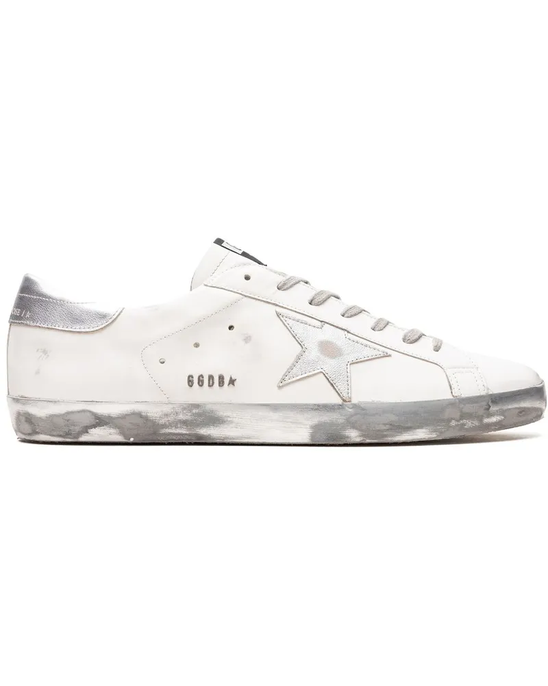 Golden Goose Super-Star Classic White/Silver Sneakers - Weiß Weiß