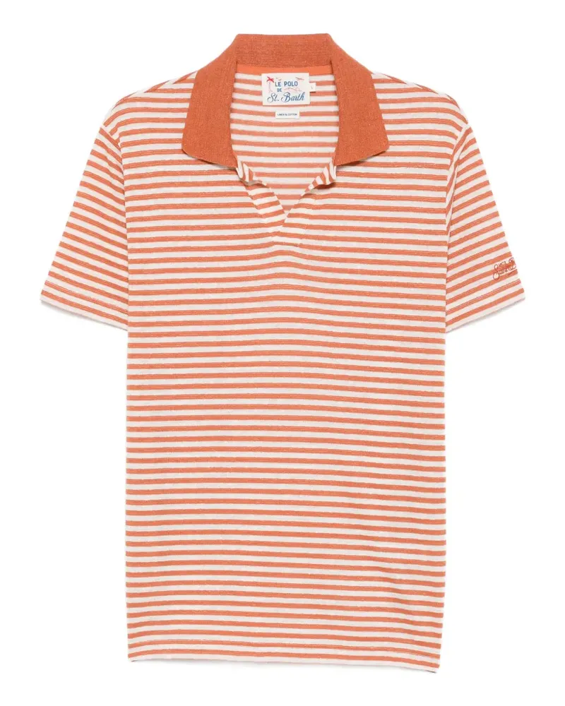 MC2 Saint Barth Rye striped short-sleeve T-shirt - Orange Orange