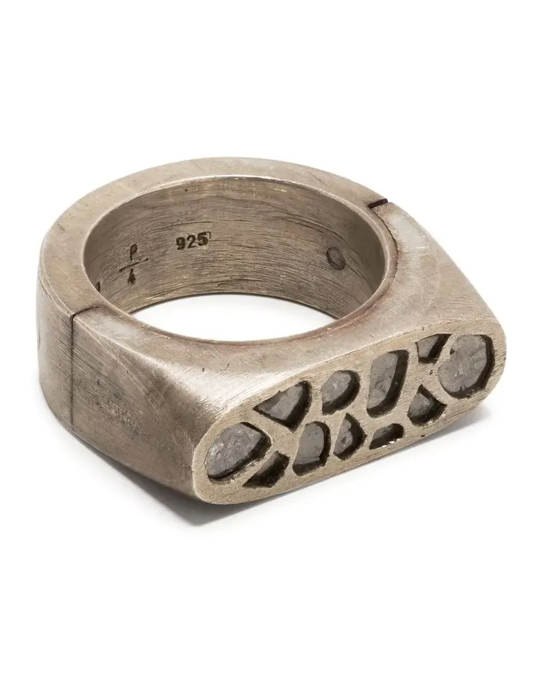 Parts Of Four Ovaler Sistema Ring - Silber Silber