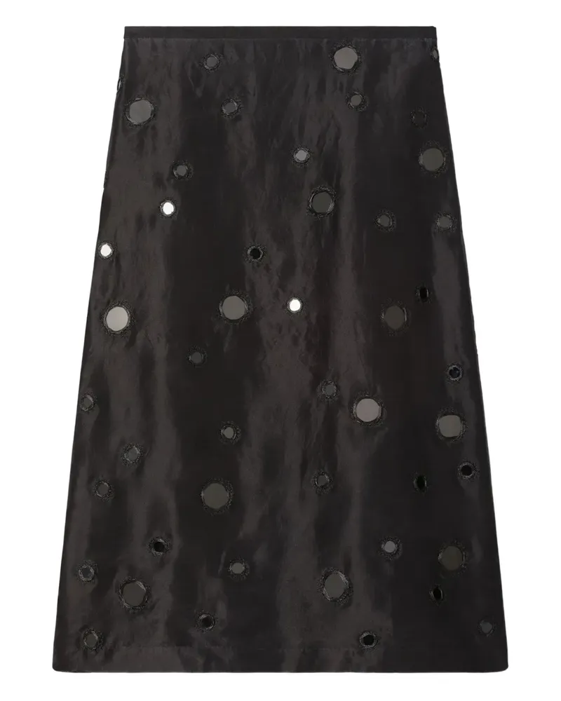 Tory Burch Hemd mit Spiegelverzierung - Schwarz Schwarz