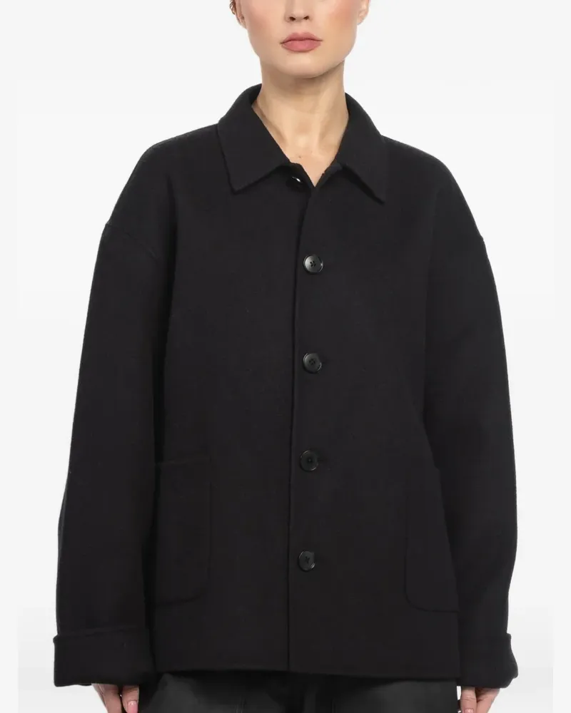 extreme cashmere button pocket jacket - Schwarz Schwarz
