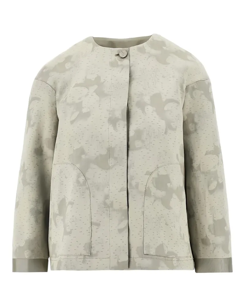 Emporio Armani camouflage-print jacket - Grau Grau
