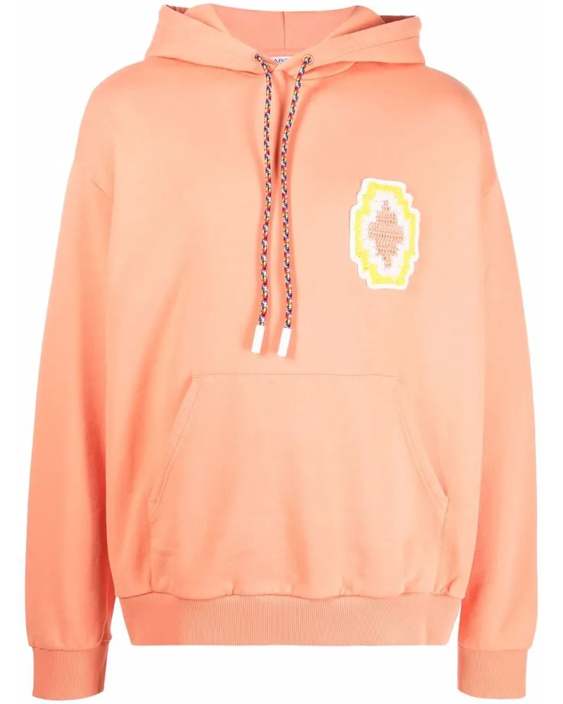 Marcelo Burlon | County of Milan Hoodie mit Kreuz aus Makramee Orange