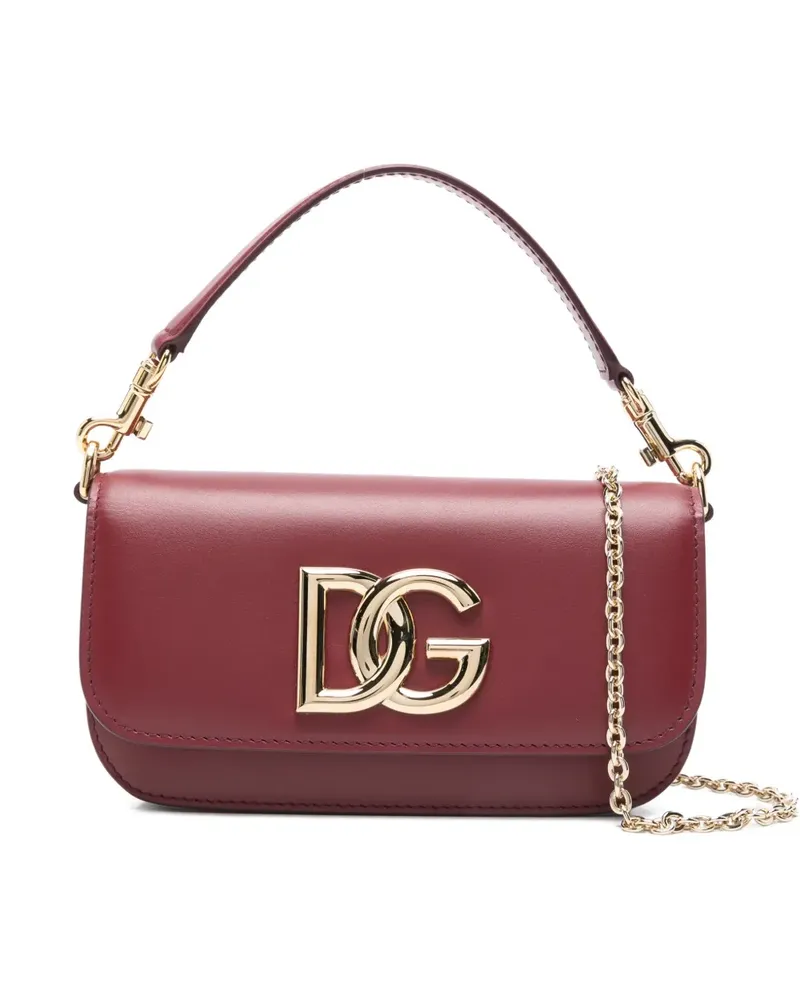 Dolce & Gabbana 3.5 Tote Bag mit Logo-Schild - Rot Rot