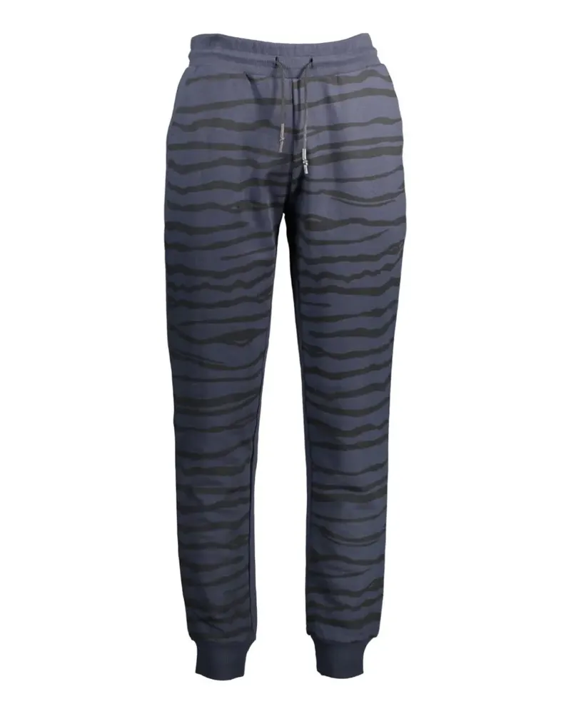 Roberto Cavalli zebra-print track pants - Blau Blau