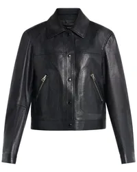 Tom Ford Klassische Lederjacke Schwarz