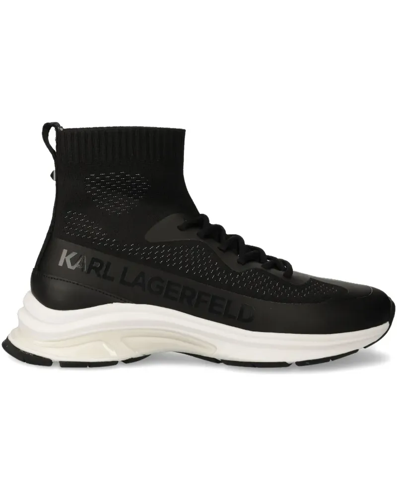 Karl Lagerfeld Sneakers aus Leder - Schwarz Schwarz