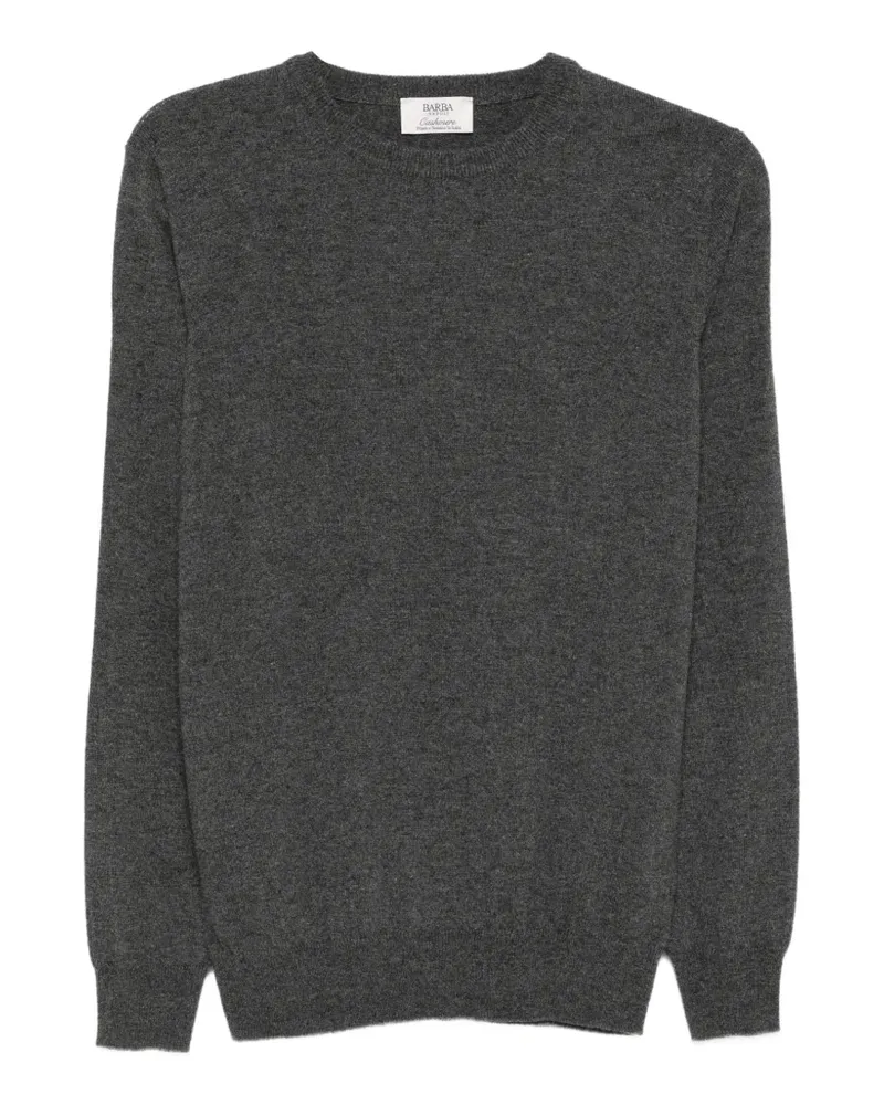 BARBA Kaschmirpullover mit Rundhalsausschnitt - Grau Grau
