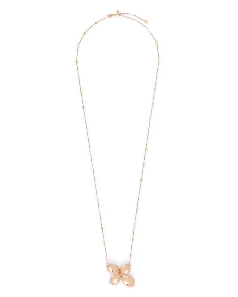 Pasquale Bruni 18kt Giardini Segreti Rotgold-Halskette mit Diamanten - Rosa Rosa