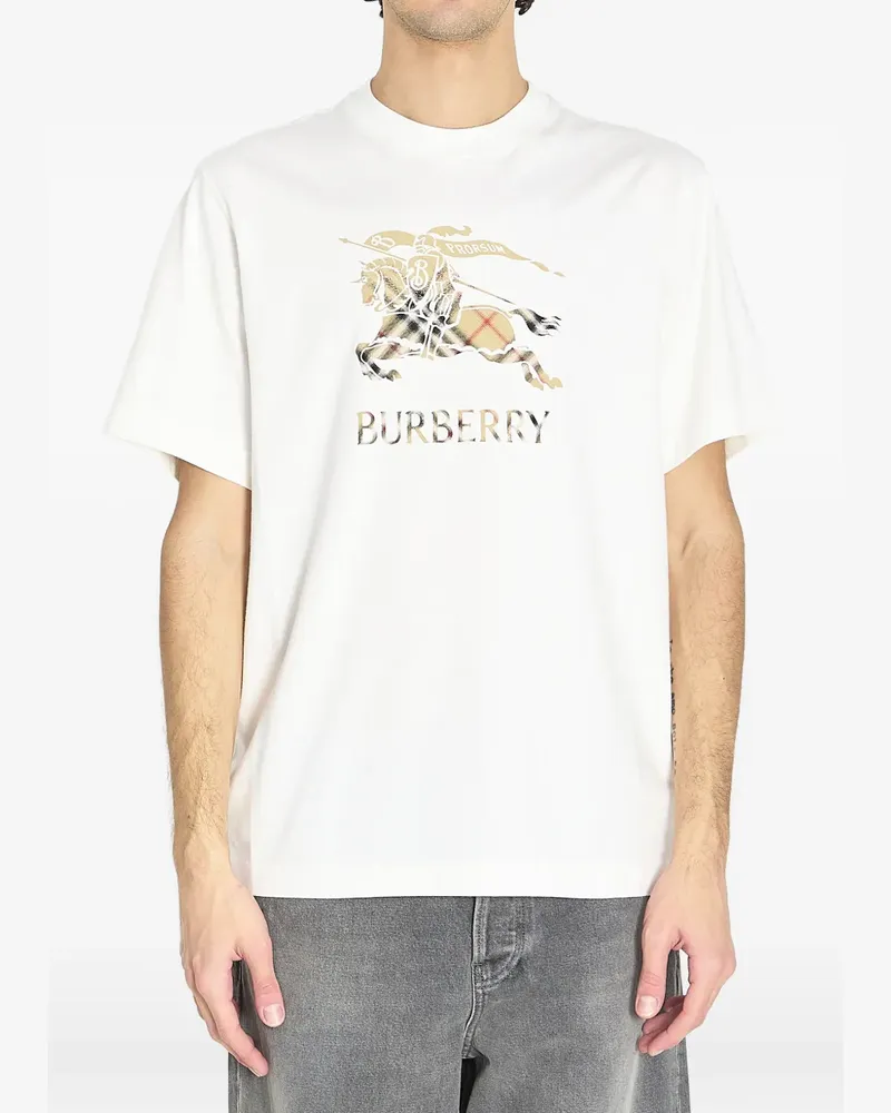 Burberry design-print T-shirt - Weiß Weiß