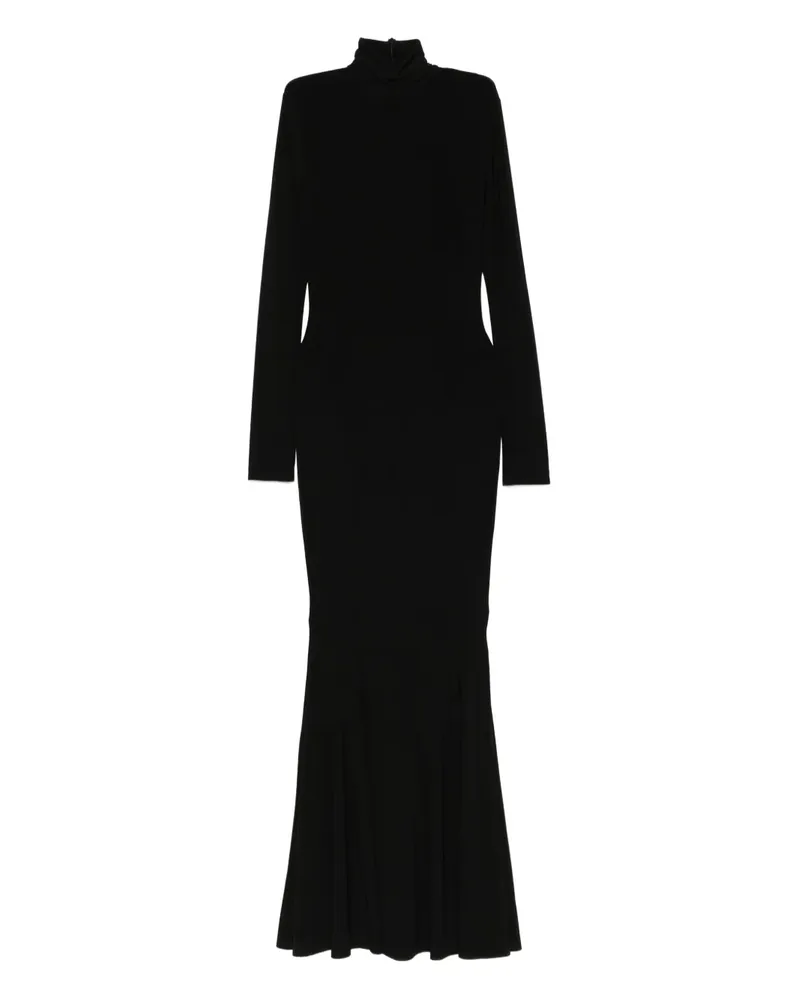 Norma Kamali Kleid mit Rollkragen - Schwarz Schwarz