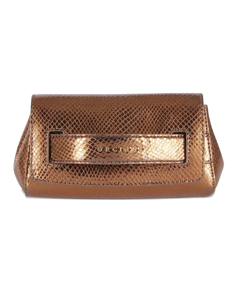Orciani mini Gossip Bling clutch bag - Braun Braun