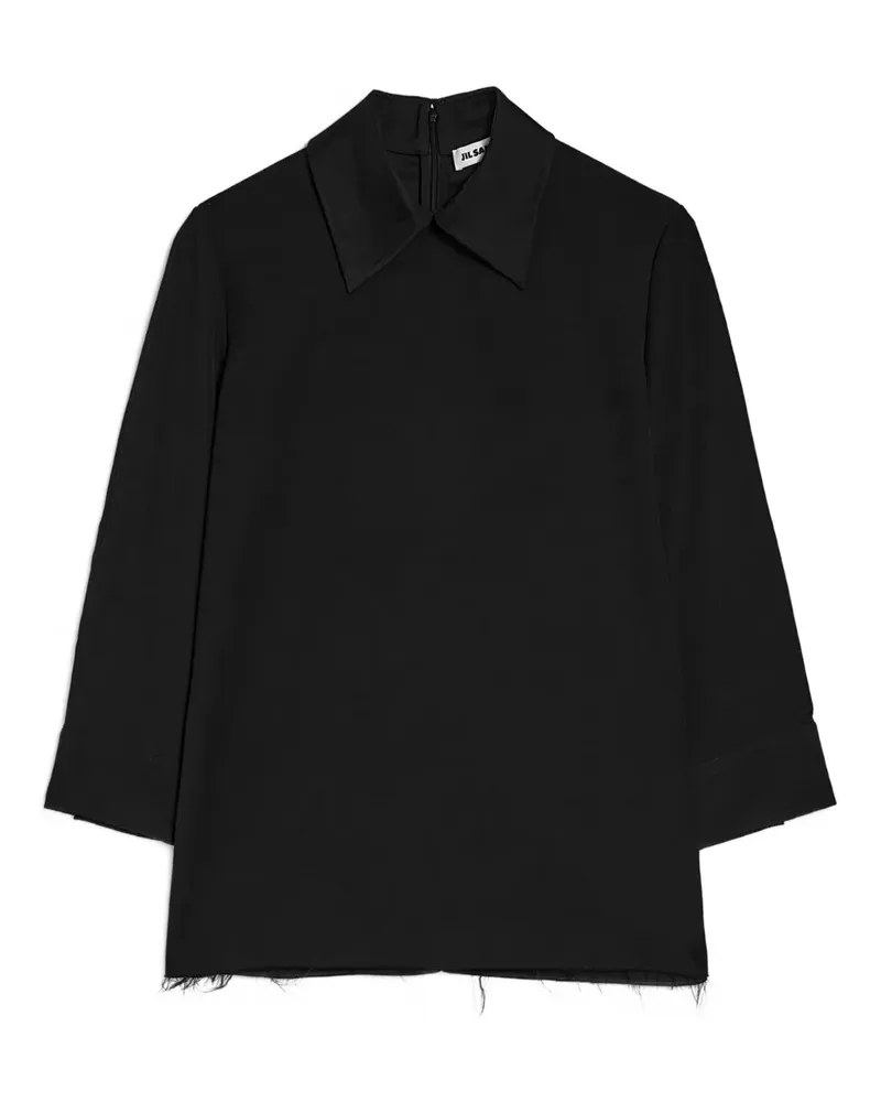 Jil Sander Klassische Bluse - Schwarz Schwarz