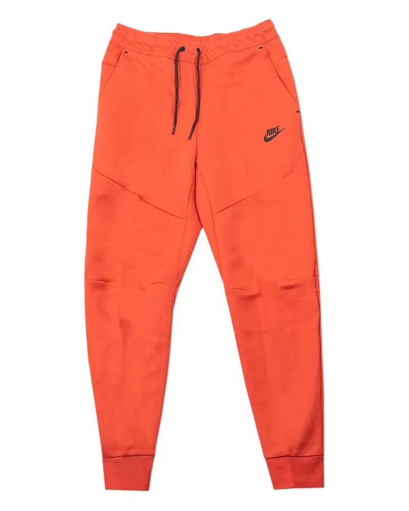 Nike logo-print pants - Orange Orange