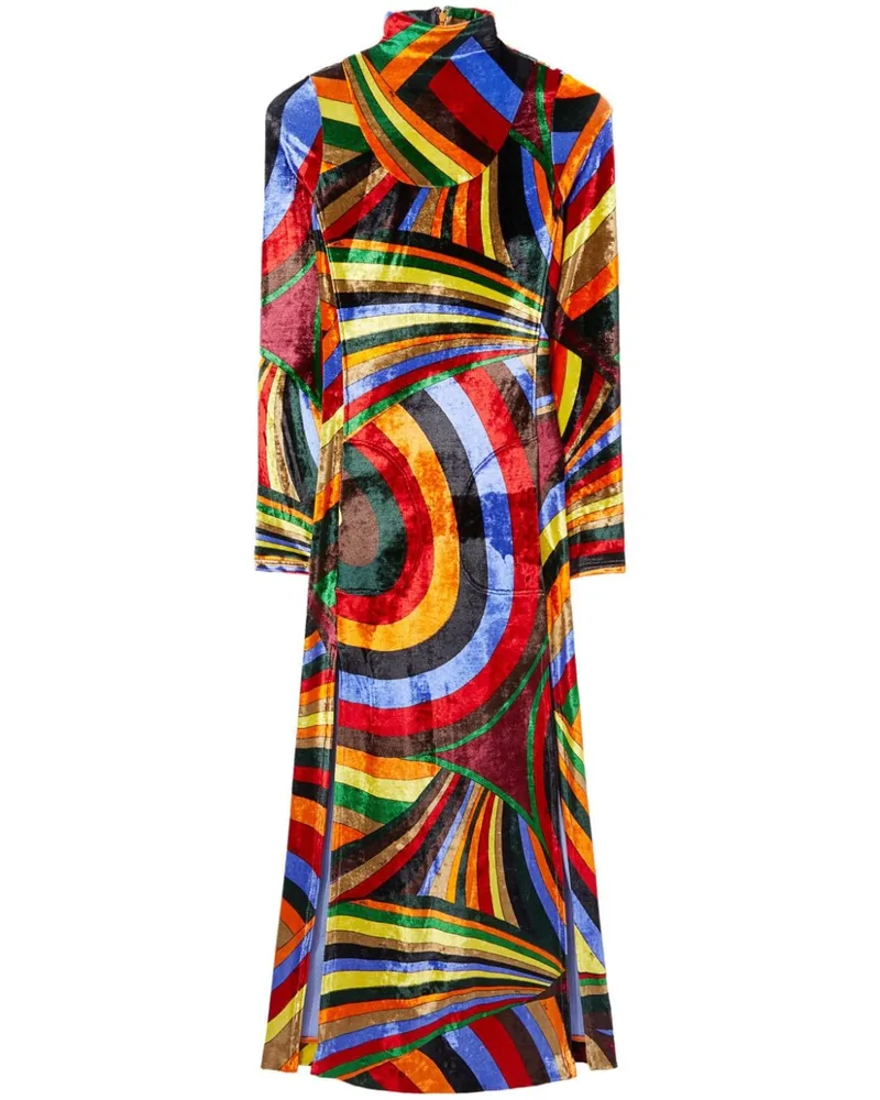 Emilio Pucci Maxikleid mit Print - Orange Orange
