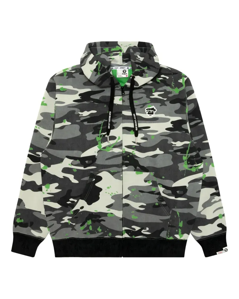BAPE Sweatshirt mit Camouflage-Print - Grau Grau