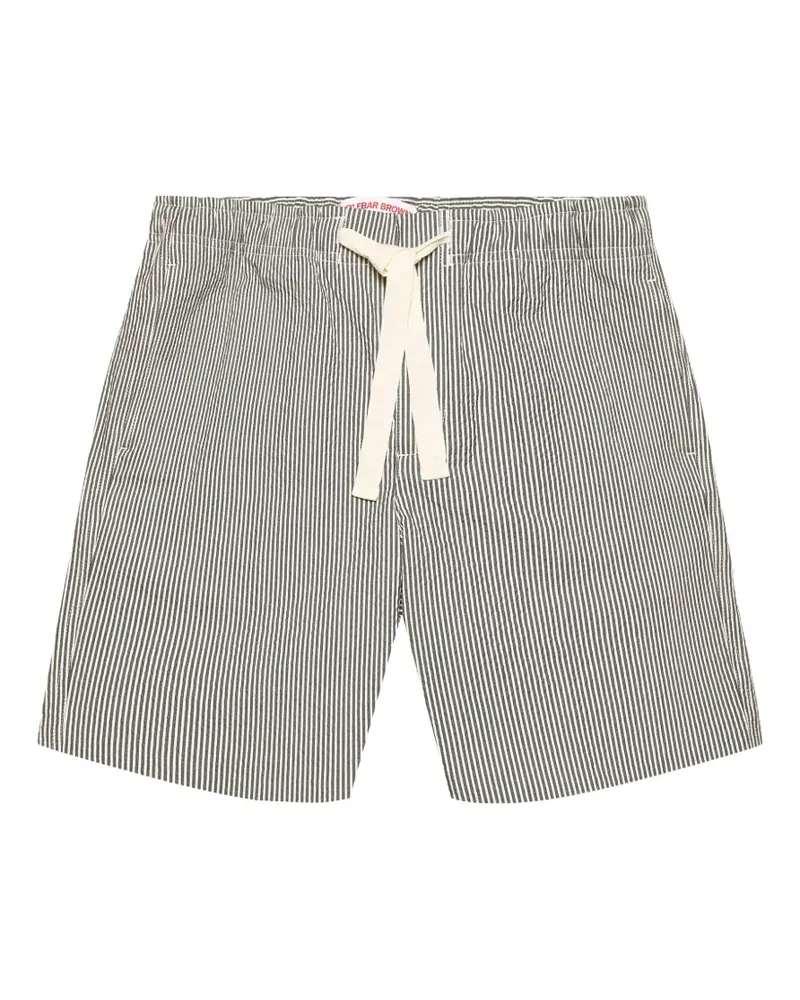 Orlebar Brown Alex striped seersucker shorts - Grau Grau