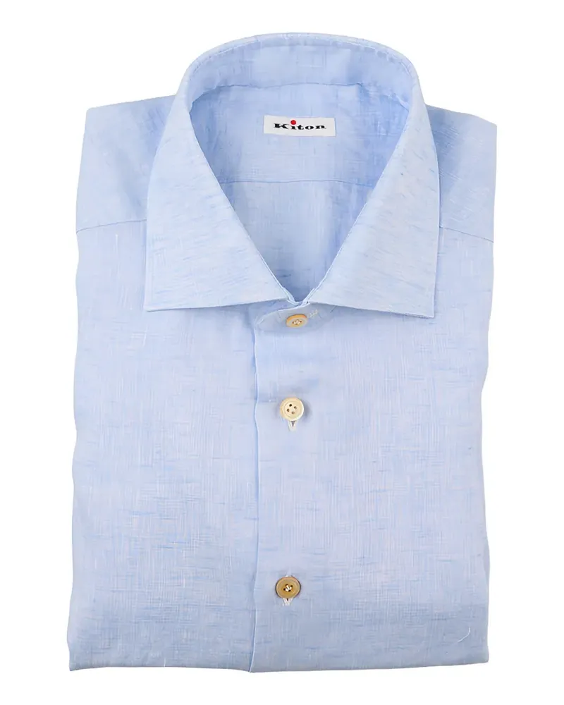 Kiton long-sleeve shirt - Blau Blau