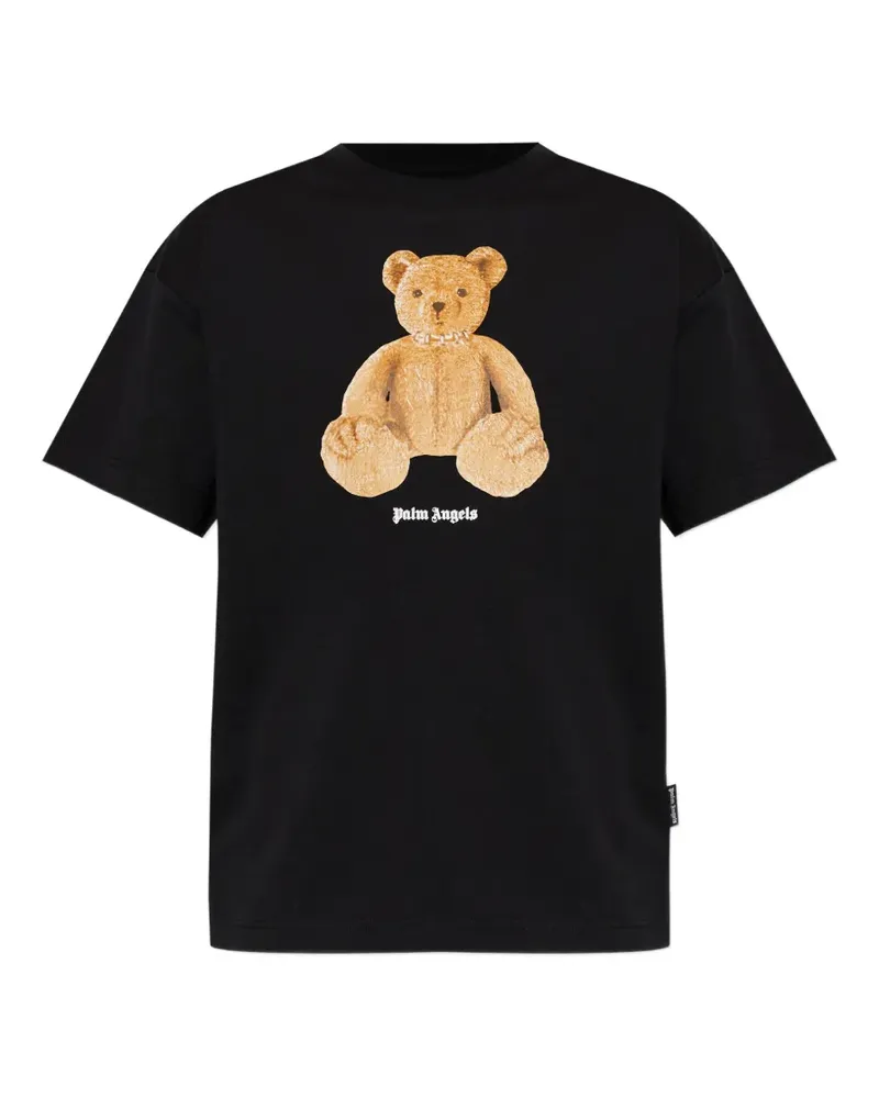 Palm Angels Bear logo-print T-shirt - Schwarz Schwarz